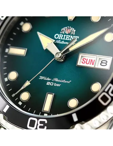 reloj automático hombre Orient New Kamasu Rn-AA0811E JDM dial verde 41.8mm zafiro