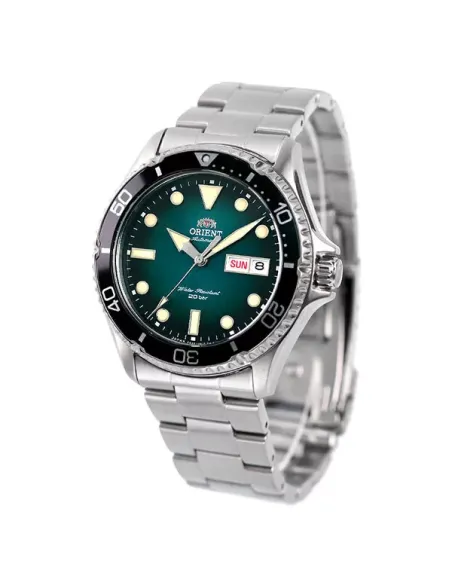reloj automático hombre Orient New Kamasu Rn-AA0811E JDM dial verde 41.8mm zafiro