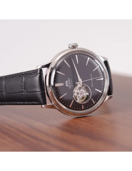 reloj automático hombre Orient Bambino Open Heart RN-AG0007B JDM 40.5MM correa de cuero