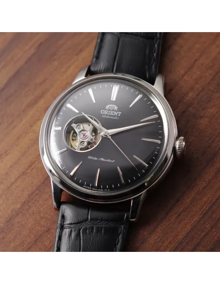 reloj automático hombre Orient Bambino Open Heart RN-AG0007B JDM 40.5MM correa de cuero