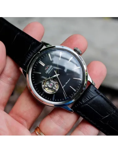 reloj automático hombre Orient Bambino Open Heart RN-AG0007B JDM 40.5MM correa de cuero