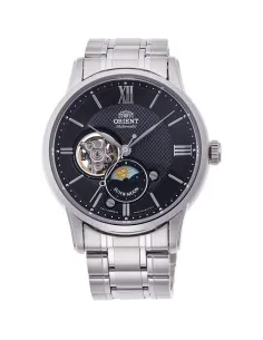 reloj automático hombre Orient Sun & Moon RN-AS0001B JDM 42.5mm 50m WR cristal de zafiro