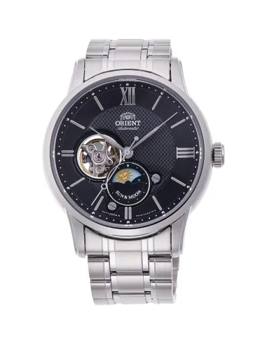 reloj automático hombre Orient Sun & Moon RN-AS0001B JDM 42.5mm 50m WR cristal de zafiro