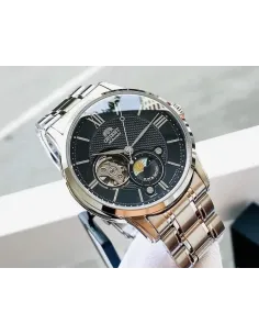 reloj automático hombre Orient Sun & Moon RN-AS0001B JDM 42.5mm 50m WR cristal de zafiro 2
