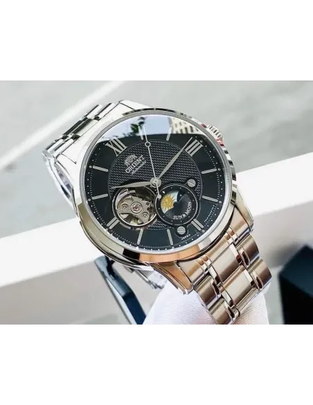 reloj automático hombre Orient Sun & Moon RN-AS0001B JDM 42.5mm 50m WR cristal de zafiro