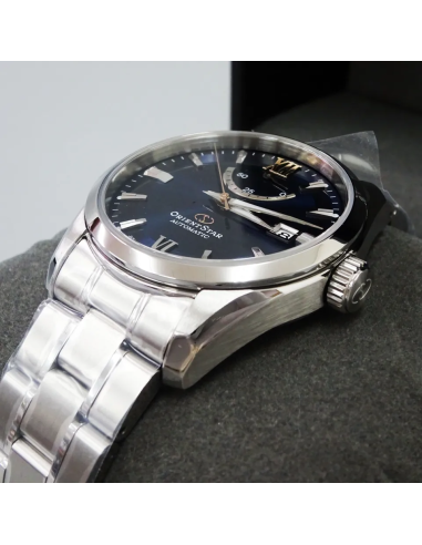 Orient Star RK-AU0005L JDM 38.5MM blue dial sapphire crystal steel band 100m WR JDM (Japan domestic market)