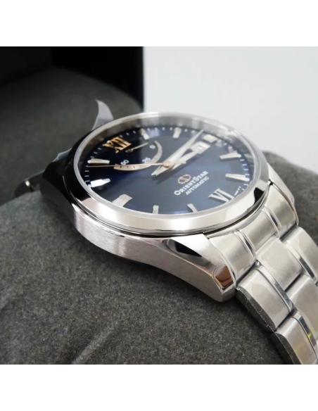 Orient Star RK-AU0005L JDM 38.5MM blue dial sapphire crystal steel band 100m WR JDM (Japan domestic market)