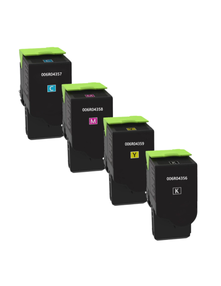 4 toner Compatibles Xerox C310 / C315 XL alta capacidad (NEGRO CIÁN MAGENTA AMARILLO)