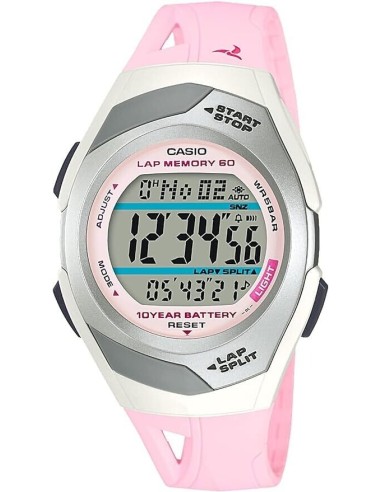 reloj deportivo unisex Casio PHYS STR-300J-4JH JDM 50M WR 10 años batería Lap Memory 60