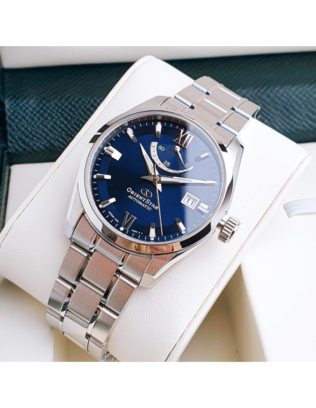 Orient Star RK-AU0005L JDM 38.5MM blue dial sapphire crystal steel band 100m WR JDM (Japan domestic market)