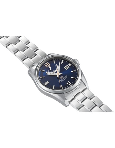 Orient Star RK-AU0005L JDM 38.5MM blue dial sapphire crystal steel band 100m WR JDM (Japan domestic market)