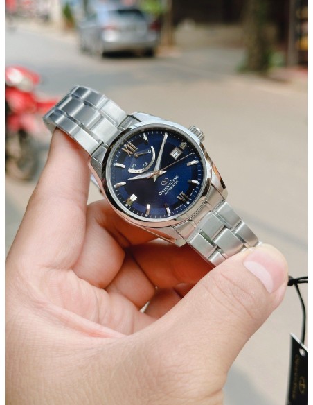 Orient Star RK-AU0005L JDM 38.5MM blue dial sapphire crystal steel band 100m WR JDM (Japan domestic market)