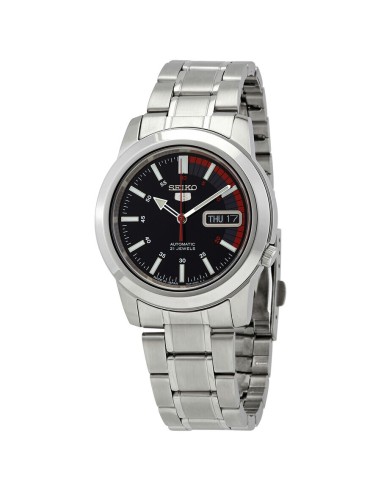 reloj automático unisex Seiko 5 SNKK31J1 Hecho en Japón 38mm 30m WR correa de acero