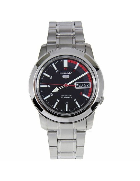 reloj automático unisex Seiko 5 SNKK31J1 Hecho en Japón 38mm 30m WR correa de acero
