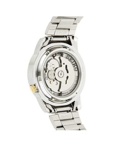 reloj automático unisex Seiko 5 SNKK13J1 Hecho en Japón 37mm 30m WR correa de acero
