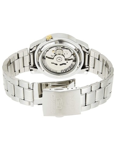 reloj automático unisex Seiko 5 SNKK13J1 Hecho en Japón 37mm 30m WR correa de acero