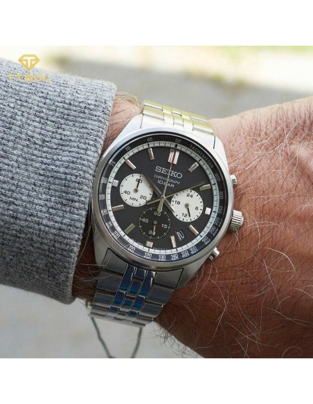 reloj cronógrafo hombre Seiko Neosports SSB429P1 41.5mm 100m WR correa de acero