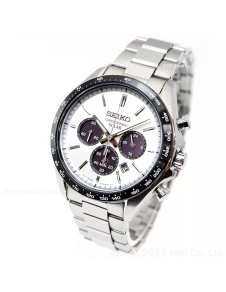Reloj cronógrafo solar Seiko Selection SBPY165 JDM 42.2MM 100M WR cristal de zafiro