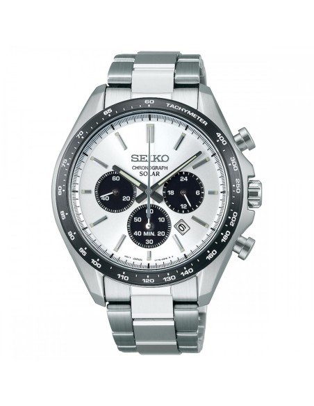cronógrafo solar Seiko Selection SBPY165 JDM 42.2MM 100M WR cristal de zafiro