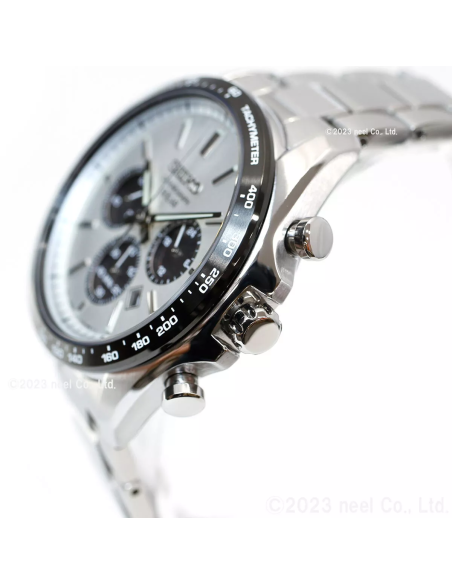 cronógrafo solar Seiko Selection SBPY165 JDM 42.2MM 100M WR cristal de zafiro