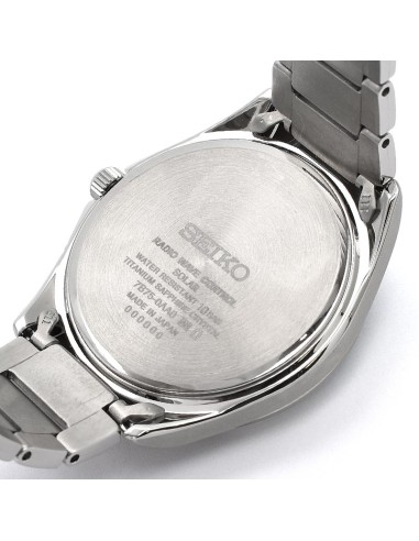 radio-control titanio solar hombre Seiko Selection SBTM287 JDM 39.5mm 100m WR cristal de zafiro