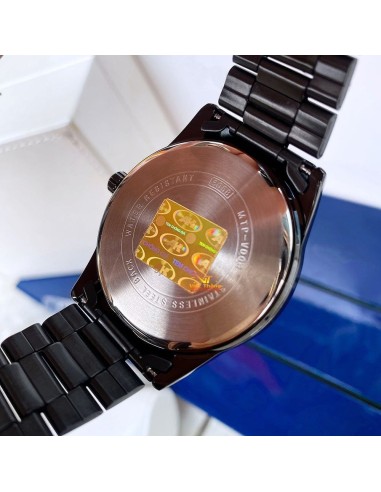 reloj hombre analógico Casio Gunmetal MTP-VD03B-3A 41mm baño de iones correa de acero