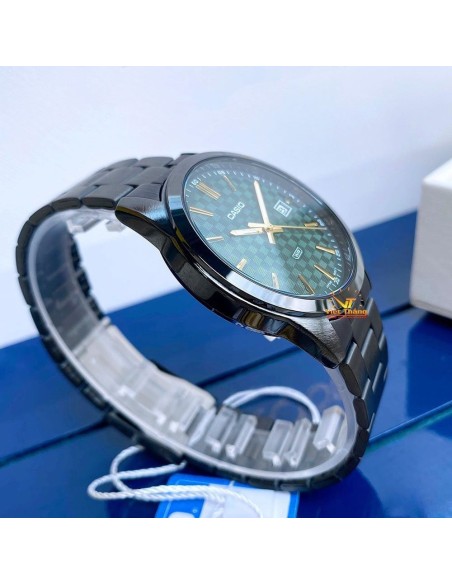 reloj hombre analógico Casio Gunmetal MTP-VD03B-3A 41mm baño de iones correa de acero