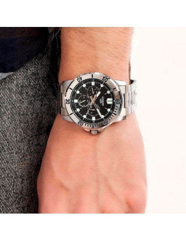 reloj cronógrafo analógico hombre Casio MTP-VD300D-1E 45mm correa de acero