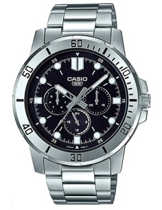 reloj cronógrafo analógico hombre Casio MTP-VD300D-1E 45mm correa de acero