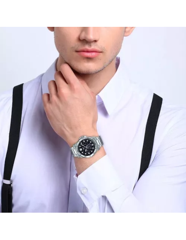 reloj cronógrafo analógico hombre Casio MTP-VD300D-1E 45mm correa de acero