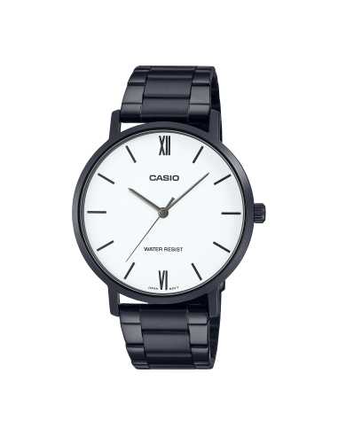 reloj clásico minimalista hombre Casio MTP-VT01B-7B 40mm baño de iones correa de acero