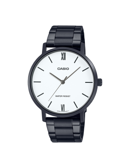 reloj clásico minimalista hombre Casio MTP-VT01B-7B 40mm baño de iones correa de acero