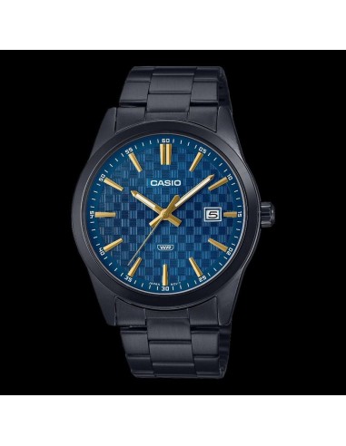 reloj hombre analógico Casio Gunmetal MTP-VD03B-2A 41mm baño de iones correa de acero