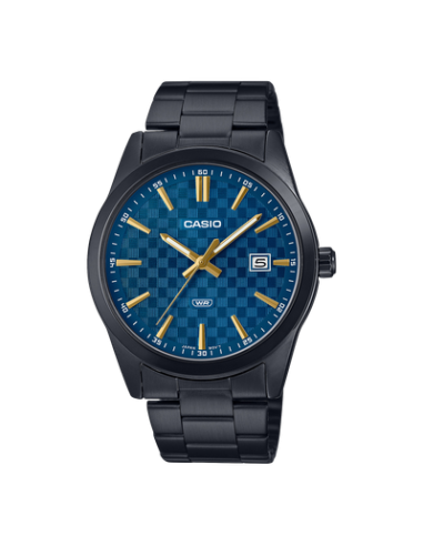 reloj hombre analógico Casio Gunmetal MTP-VD03B-2A 41mm baño de iones correa de acero
