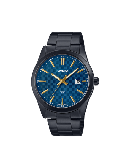 reloj hombre analógico Casio Gunmetal MTP-VD03B-2A 41mm baño de iones correa de acero