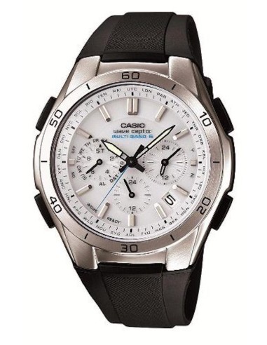 cronógrafo Solar radio-control hombre Casio Wave Ceptor  WVQ-M410-7 JDM 43.5mm 100m WR