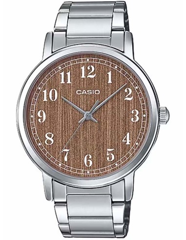 reloj clásico hombre Casio Enticer MTP-E145D-5B2 40mm correa de acero