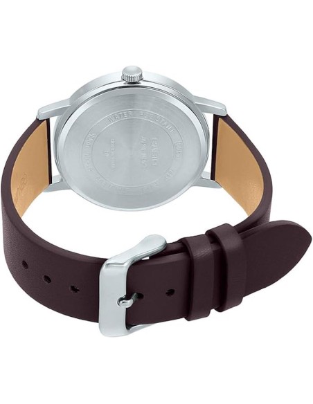 reloj clásico hombre Casio Enticer MTP-E145L-5B2 40mm correa de cuero