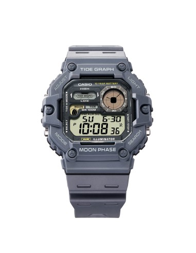 Reloj deportivo hombre Casio WS-1700H-8AV Gráfico de Mareas Fases Lunares 48.6mm 100m WR 10 años batería