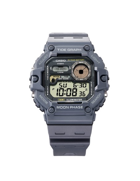 Reloj deportivo hombre Casio WS-1700H-8AV Gráfico de Mareas Fases Lunares 48.6mm 100m WR 10 años batería