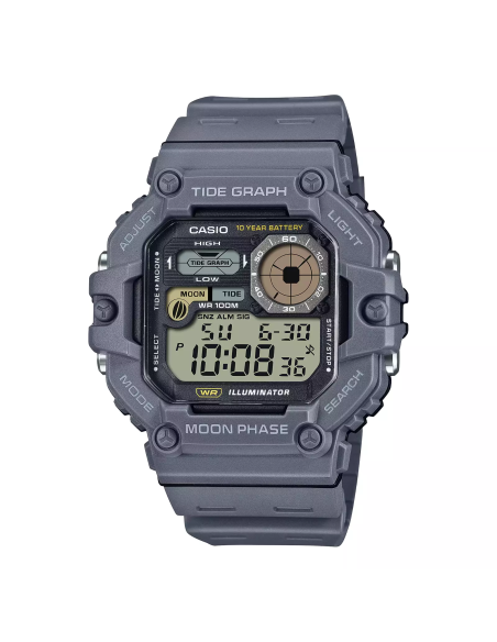 Reloj deportivo hombre Casio WS-1700H-8AV Gráfico de Mareas Fases Lunares 48.6mm 100m WR 10 años batería