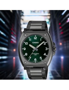 reloj clásico hombre Casio MTP-E730B-3A 43.40mm 50m WR acero inoxidable con baño de iones manecillas luminosas 2