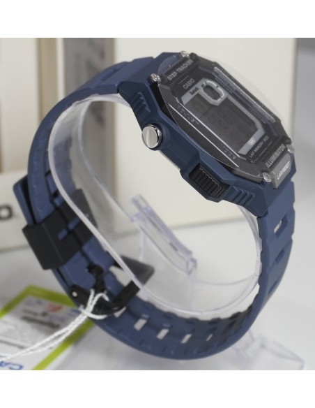 reloj cronómetro deportivo Bluetooth unisex Casio StepTracker WS-B1000-2A 41.3mm Smartlink 100m WR correa de resina