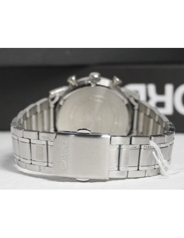 reloj cronógrafo hombre Casio MTP-E510D-1A1 42mm 50m WR correa de acero