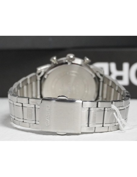 reloj cronógrafo hombre Casio MTP-E510D-1A1 42mm 50m WR correa de acero
