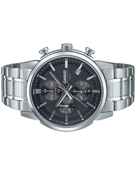 reloj cronógrafo hombre Casio MTP-E510D-1A1 42mm 50m WR correa de acero