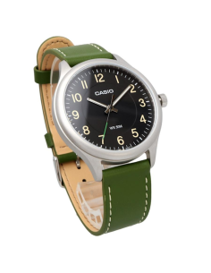 reloj clásico hombre Casio MTP-B160L-1B1 39mm 50m WR correa de cuero