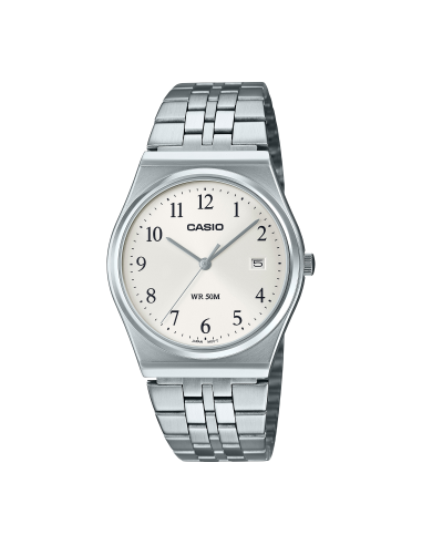 reloj clásico hombre Casio MTP-B145D-7B 80’s style  35mm 50m WR correa de acero