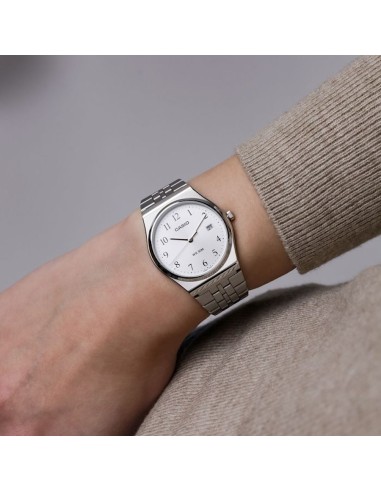 reloj clásico hombre Casio MTP-B145D-7B 80’s style  35mm 50m WR correa de acero