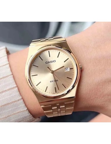 reloj clásico hombre Casio MTP-B145G-9A 80’s style 35mm 50m WR correa de acero
